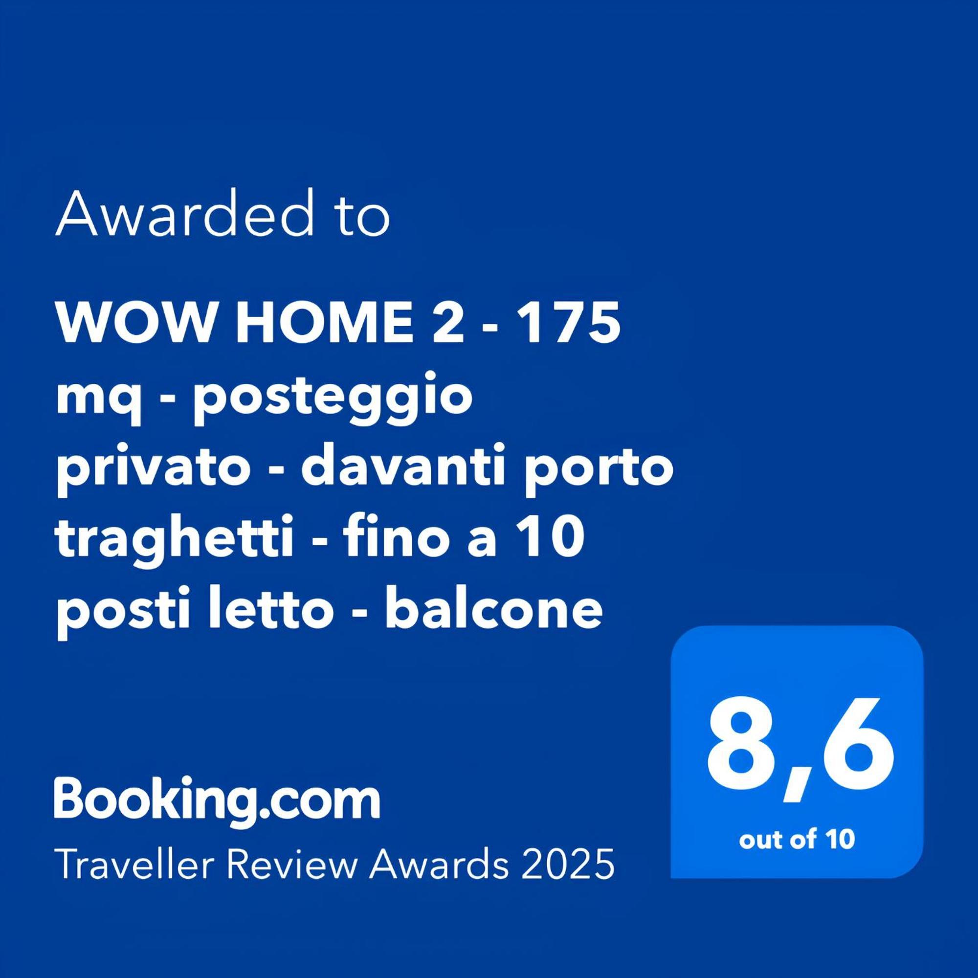 Wow Home 2 - 175 Mq - Posteggio Privato - Davanti Porto Traghetti - Fino A 10 Posti Letto - Balcone Genova Kültér fotó